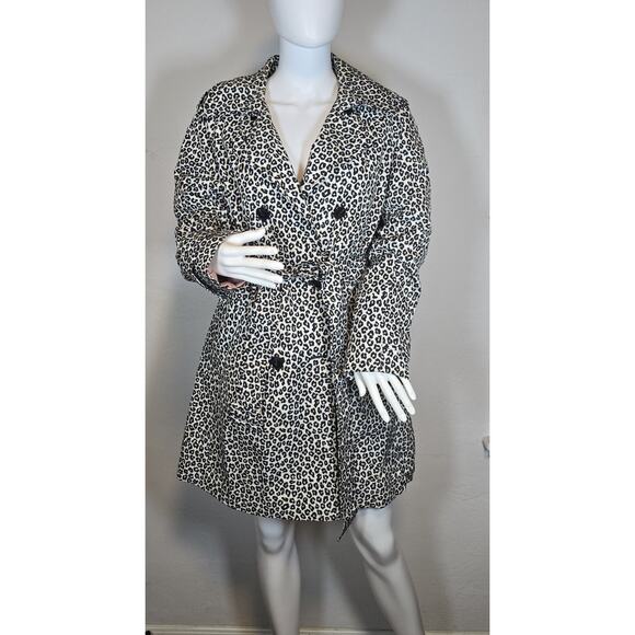 kate spade new york Jackets & Blazers - Kate Spade New York Women's Leopard Print Trench Coat Sz S 34" 920-922 Pristine